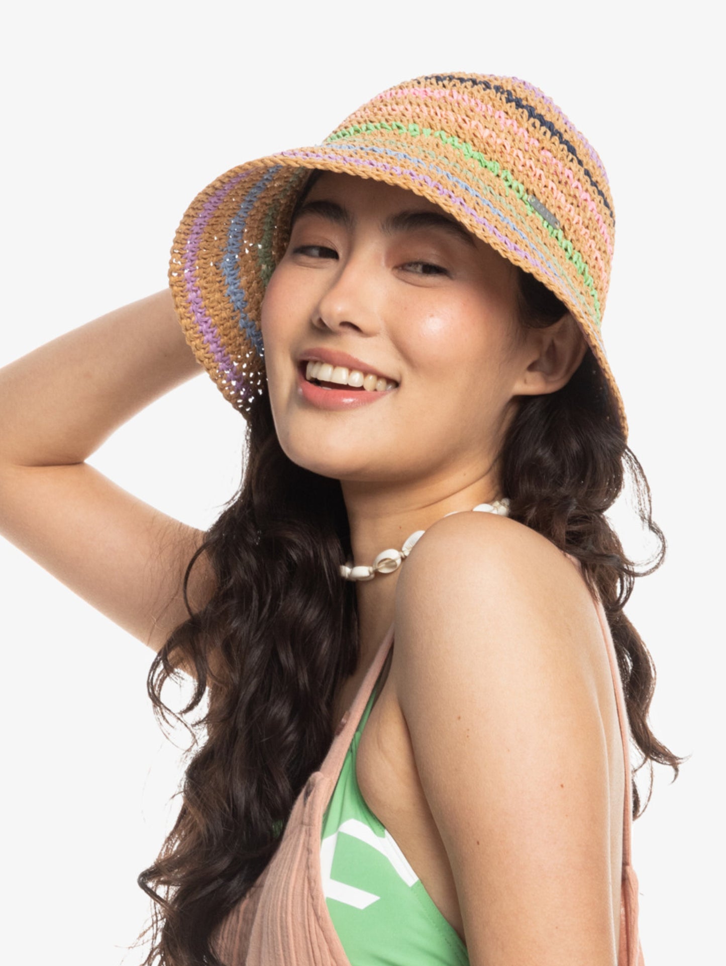 Candied Peacy women's hat natural