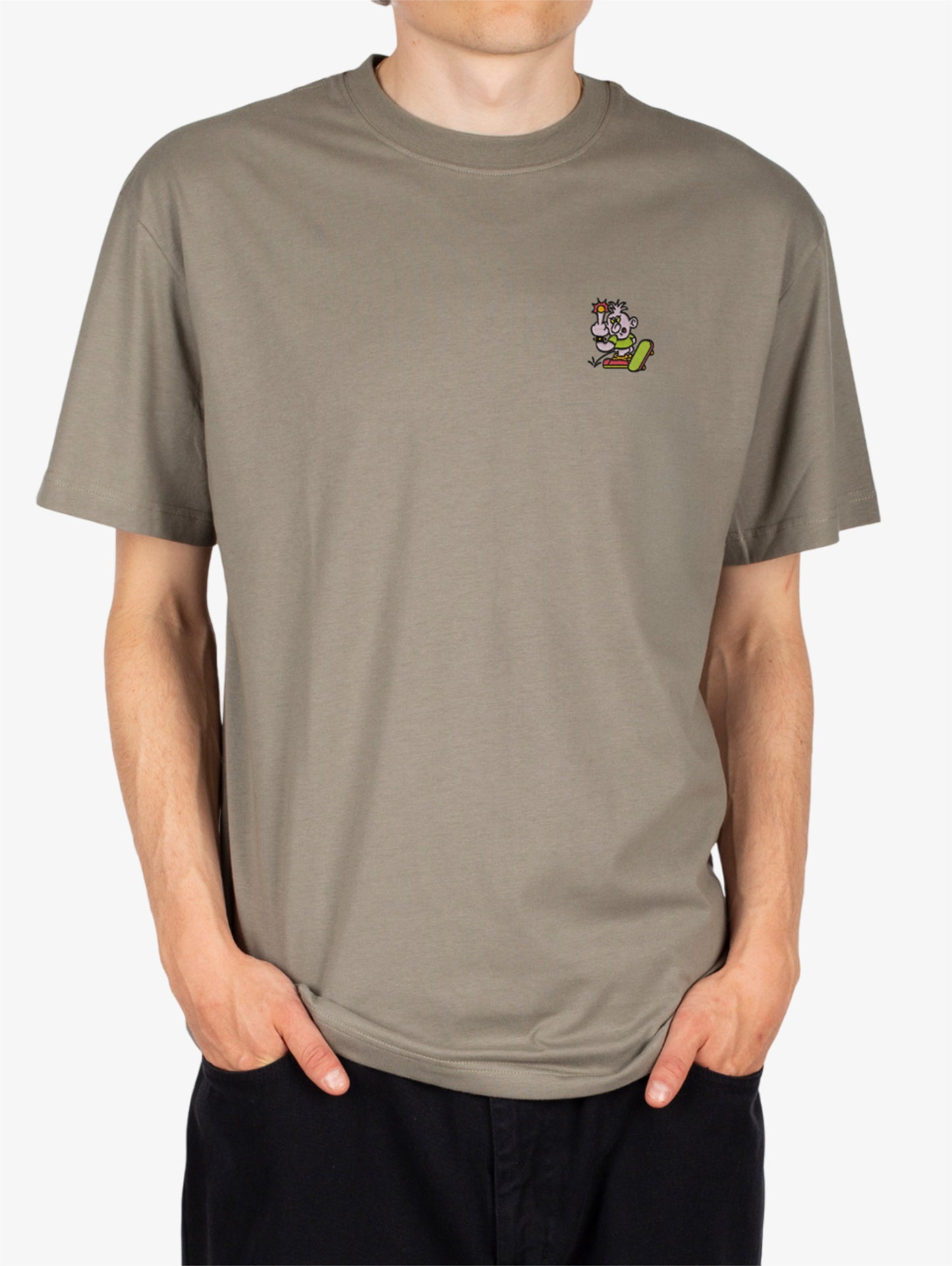 Iriedaily Pissoff t-shirt Smoke Olive.