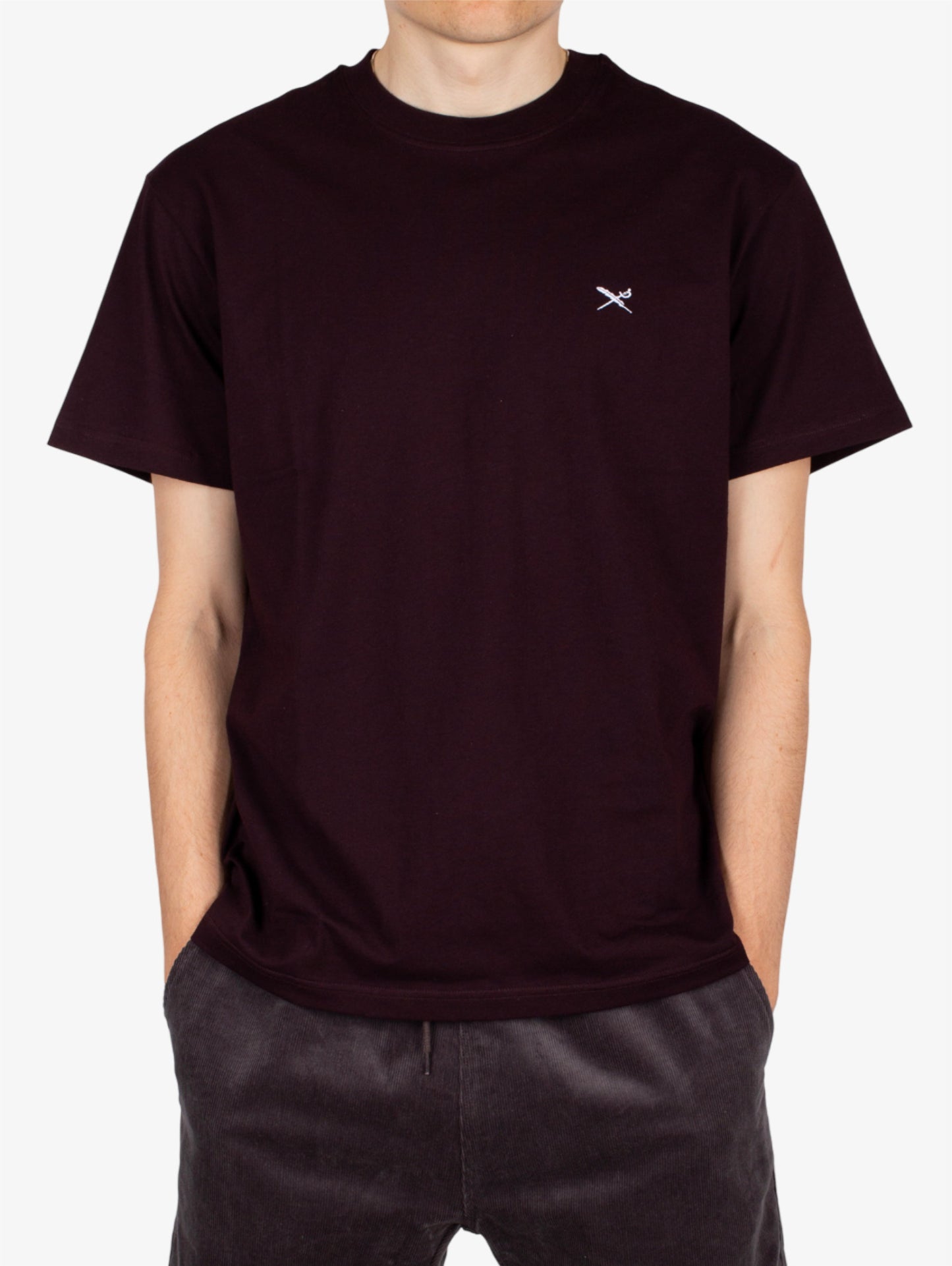 Iriedaily Mini Flag Relaxed Tee t-shirt Aubergine.
