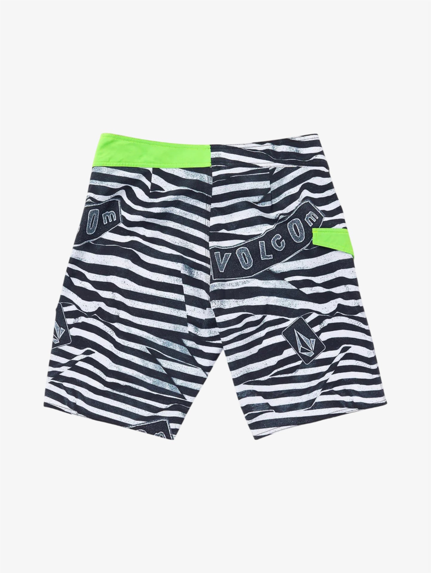 Lido Stripe Mod 20" boardshort Black