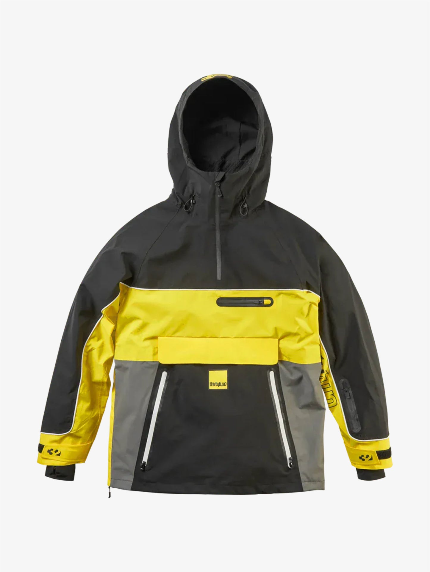 Light X Walker Anorak jacket giacca snowboard Black Yellow