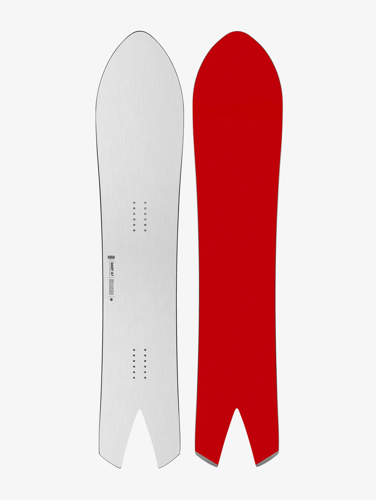 Korua Shapes Dart snowboard brushed