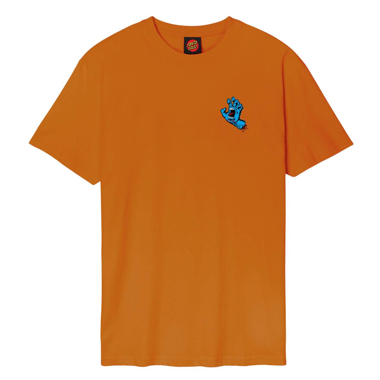 Screaming Hand Chest T-Shirt Amber
