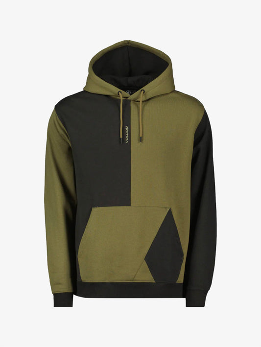 Halfstone hoodie military green felpa con cappuccio