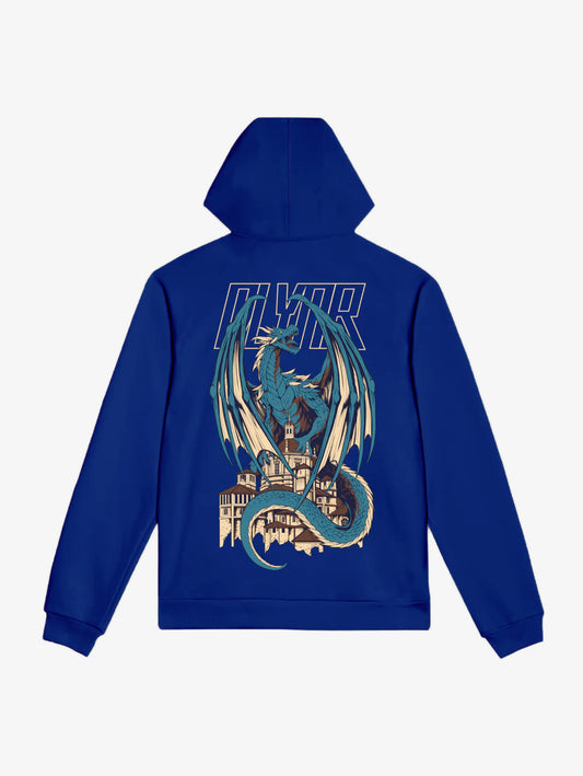 Blue Dragon Hoodie Blue felpa con cappuccio