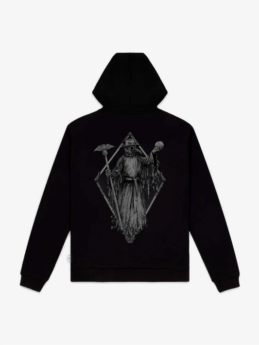 Black Plague Hoodie felpa con cappuccio