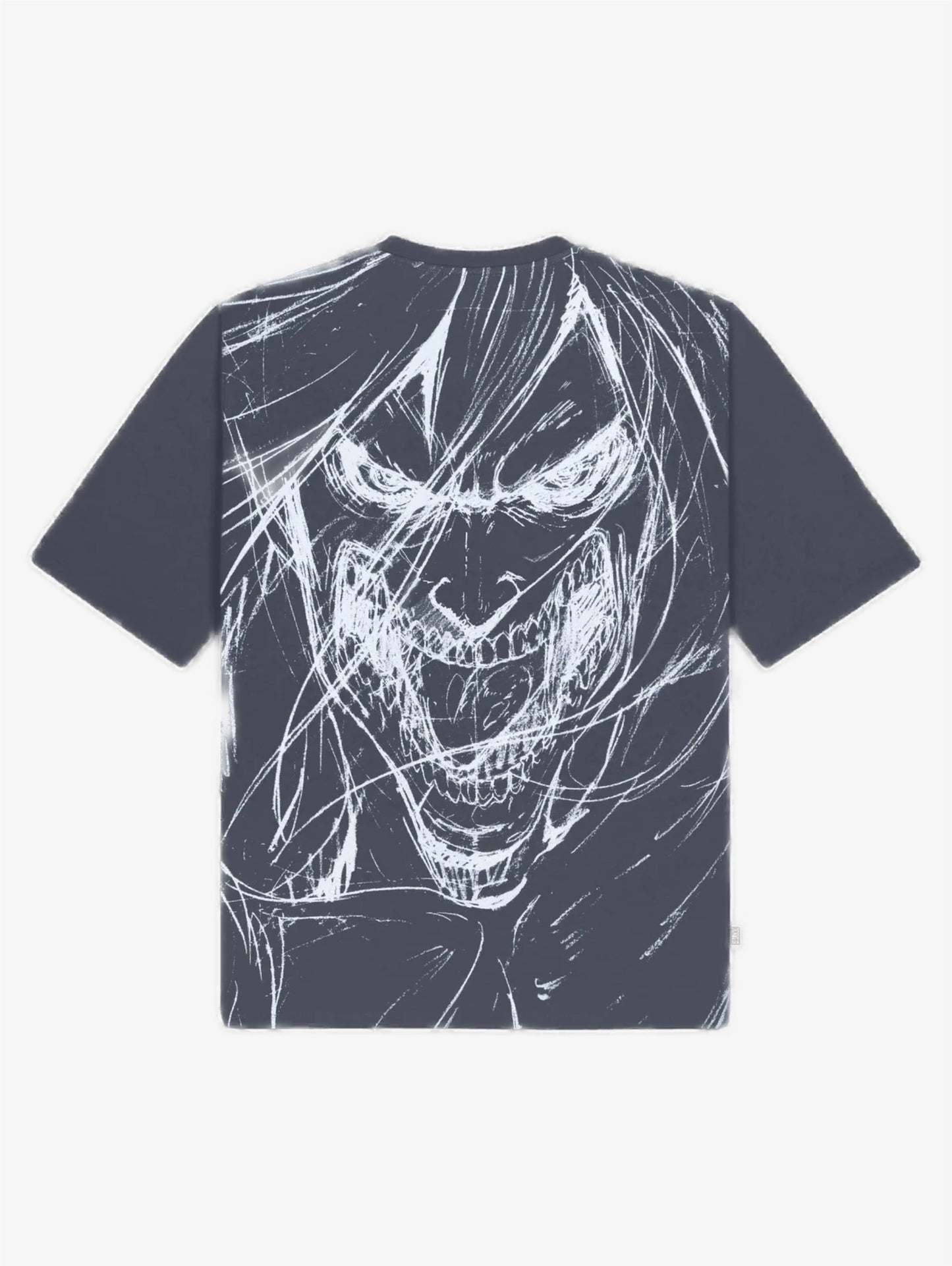 Attack Titan Sketch Over Tee Grey