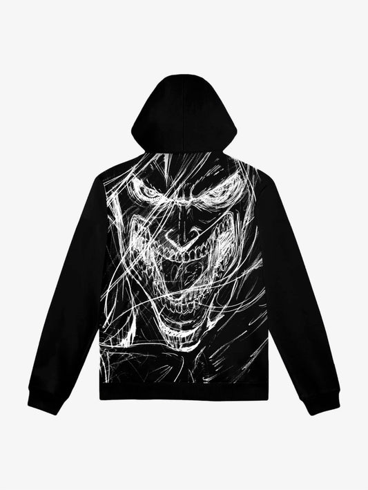 Attack Titan Sketch Hoodie black felpa con cappuccio