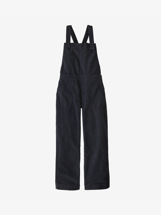 Women's Stand Up Cropped Corduroy Overalls pitch blue