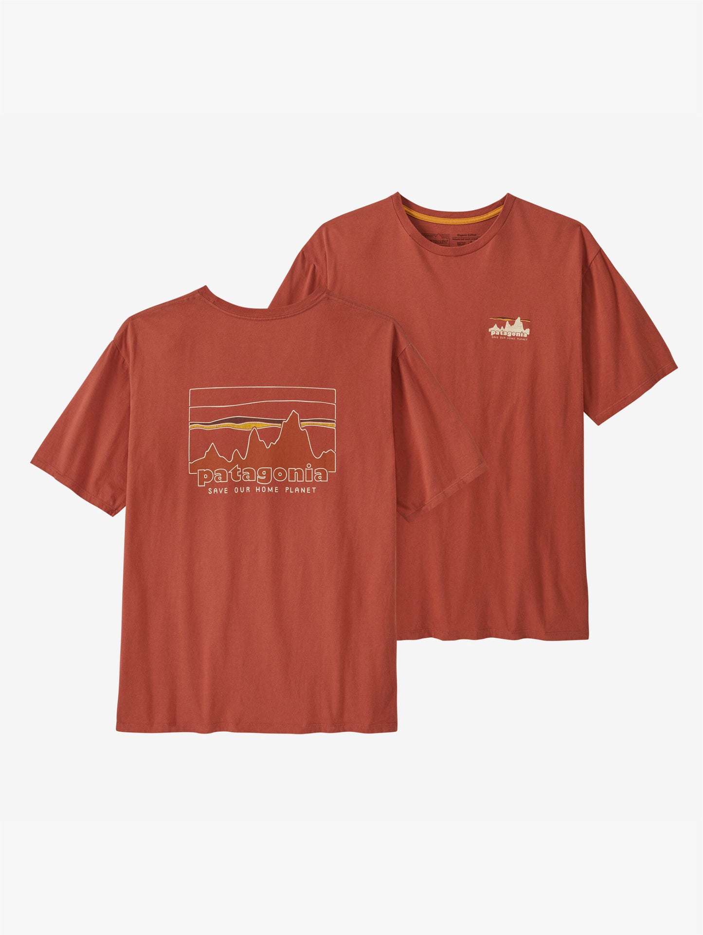 Men's '73 Skyline Organic T-Shirt burl red