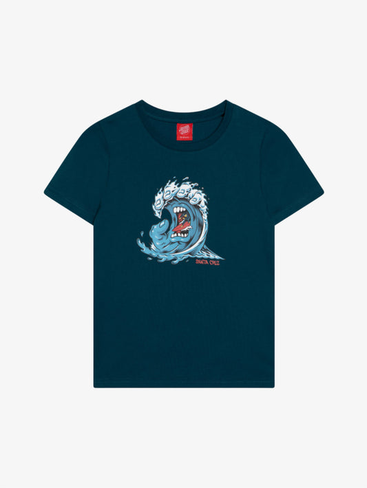 Screaming Wave Front Youth Tee t-shirt Tidal Teal