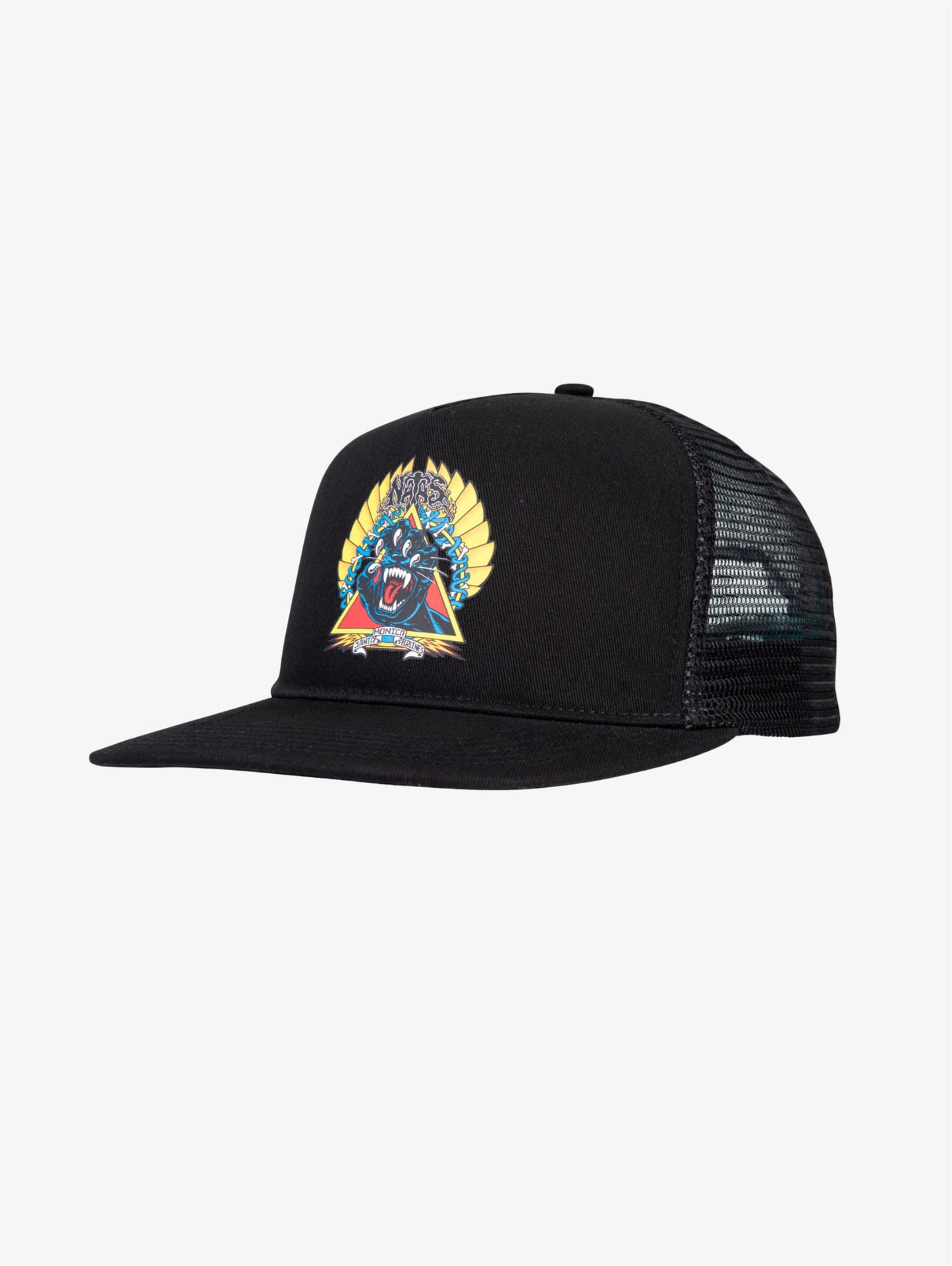 Natas Screaming Panther Cap cappelllino black