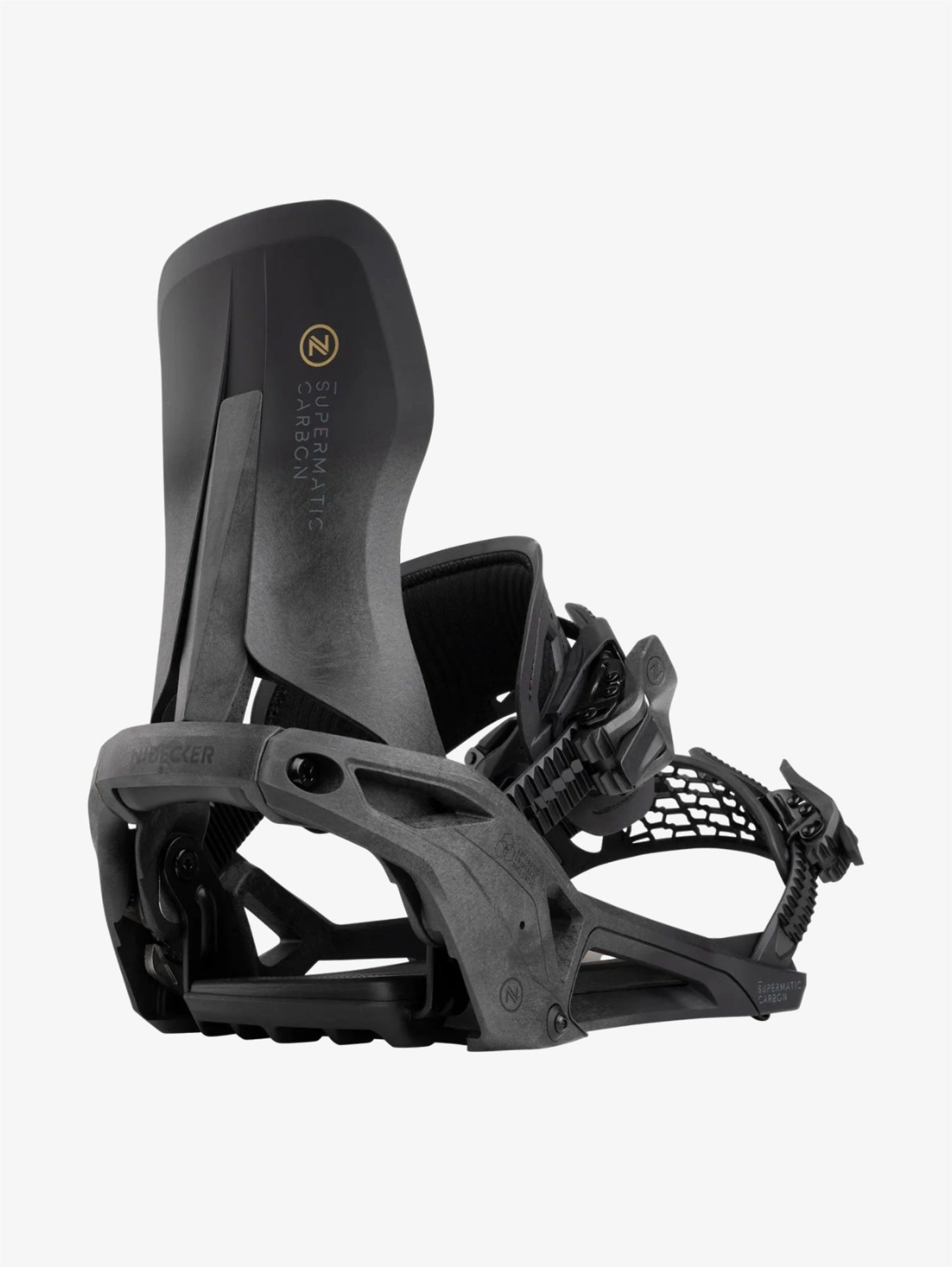 Supermatic Carbon snowboard bindings Black