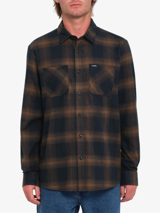 Netastone Flannel Shirt Dark Earth