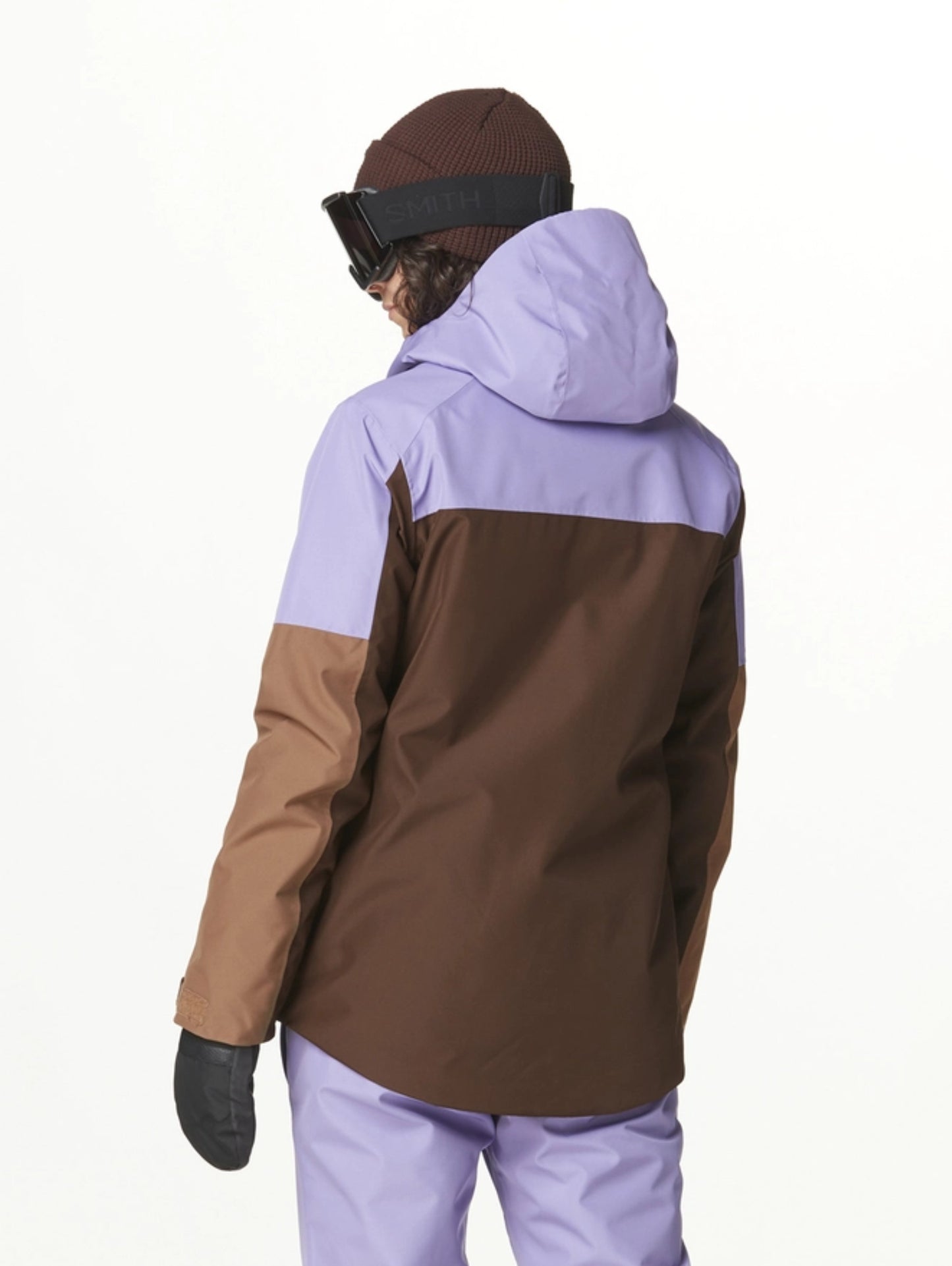 Exa JKT giacca da snowboard da donna Paisley Cocoa Chicory