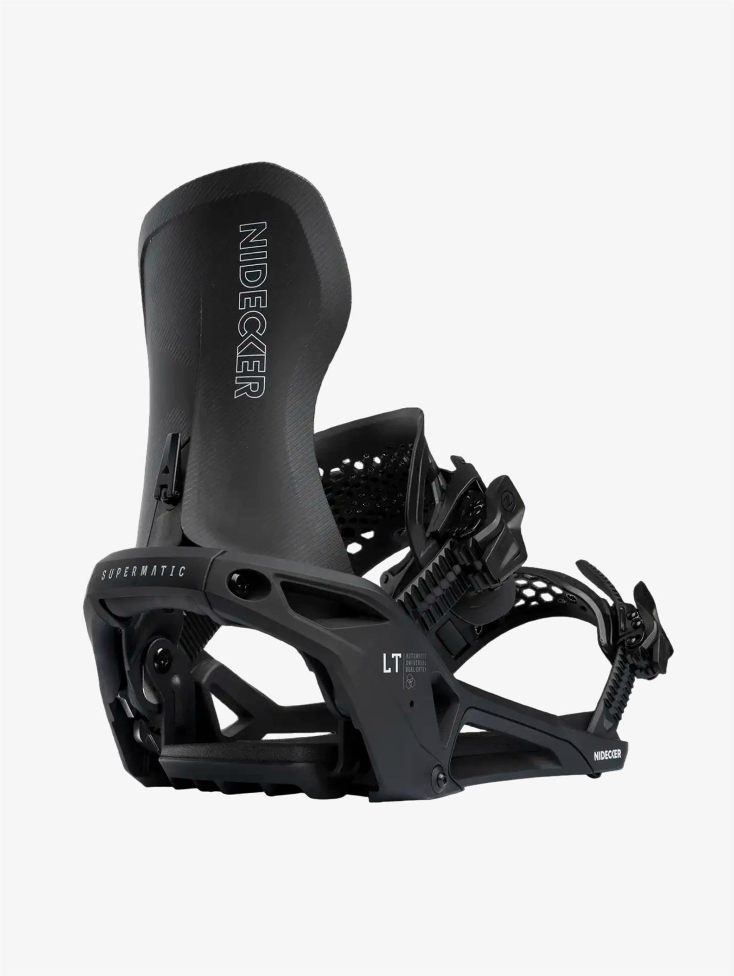 Supermatic LT snowboard bindings Black