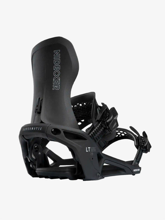 Supermatic LT snowboard bindings Black
