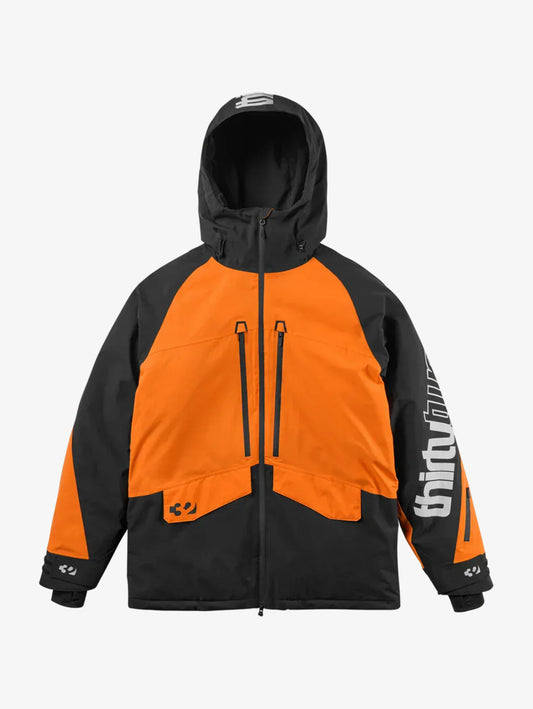 Lashed Insulated jacket giacca snowboard Black Orange