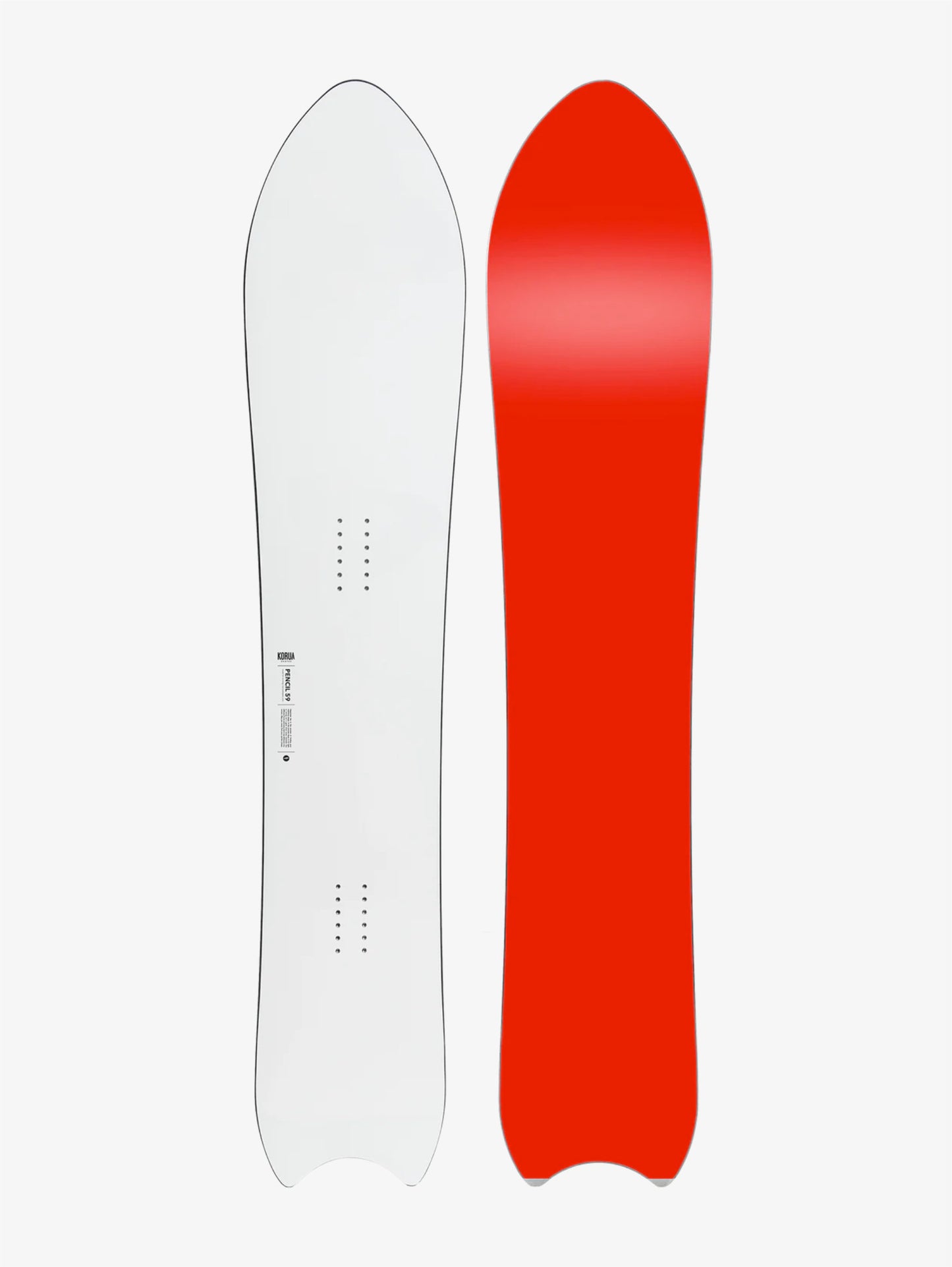 Pencil snowboard