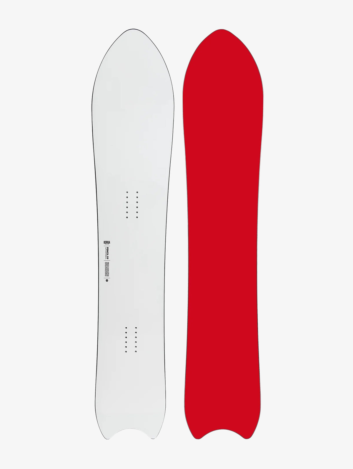 Korua Shapes Pencil snowboard brushed