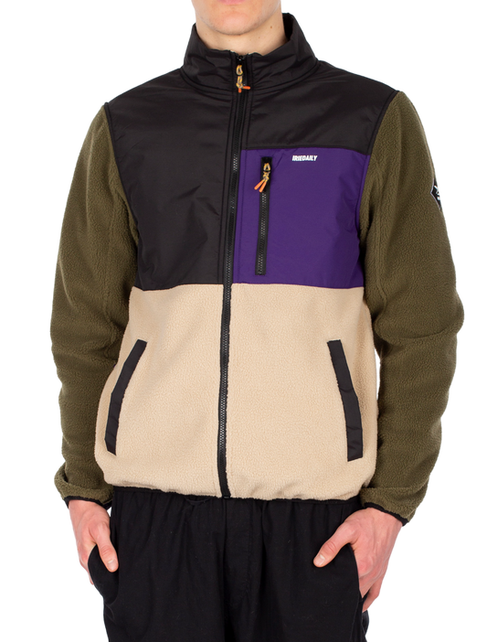 Auf Deck Fleece Jacket deep purple